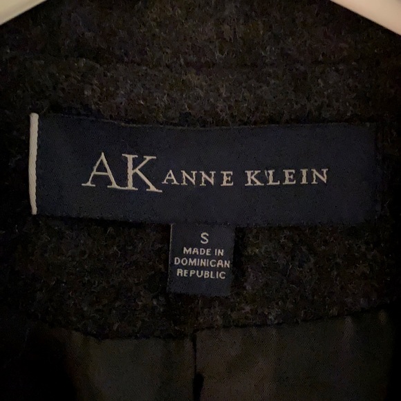 ANNE KLEIN Grey/Black Wool Winter Pea Coat!!! - Picture 4 of 5